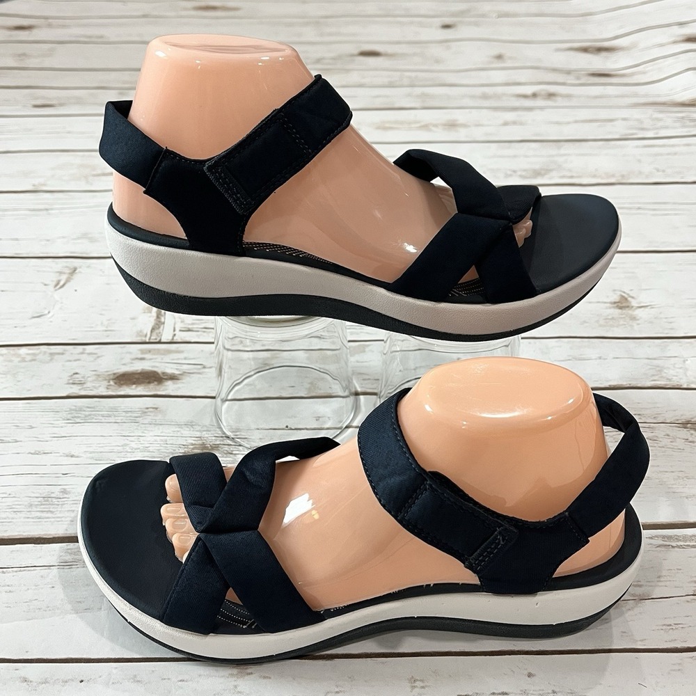 Clarks Blue Sandals Sporty Comfort Design